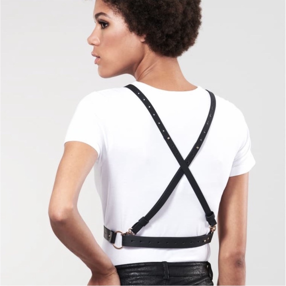 Bijoux Indiscrets Maze cross front harness - Picture 3 of 5